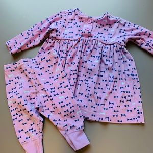 Hanna Andersson Lilac Dress-Pant Set